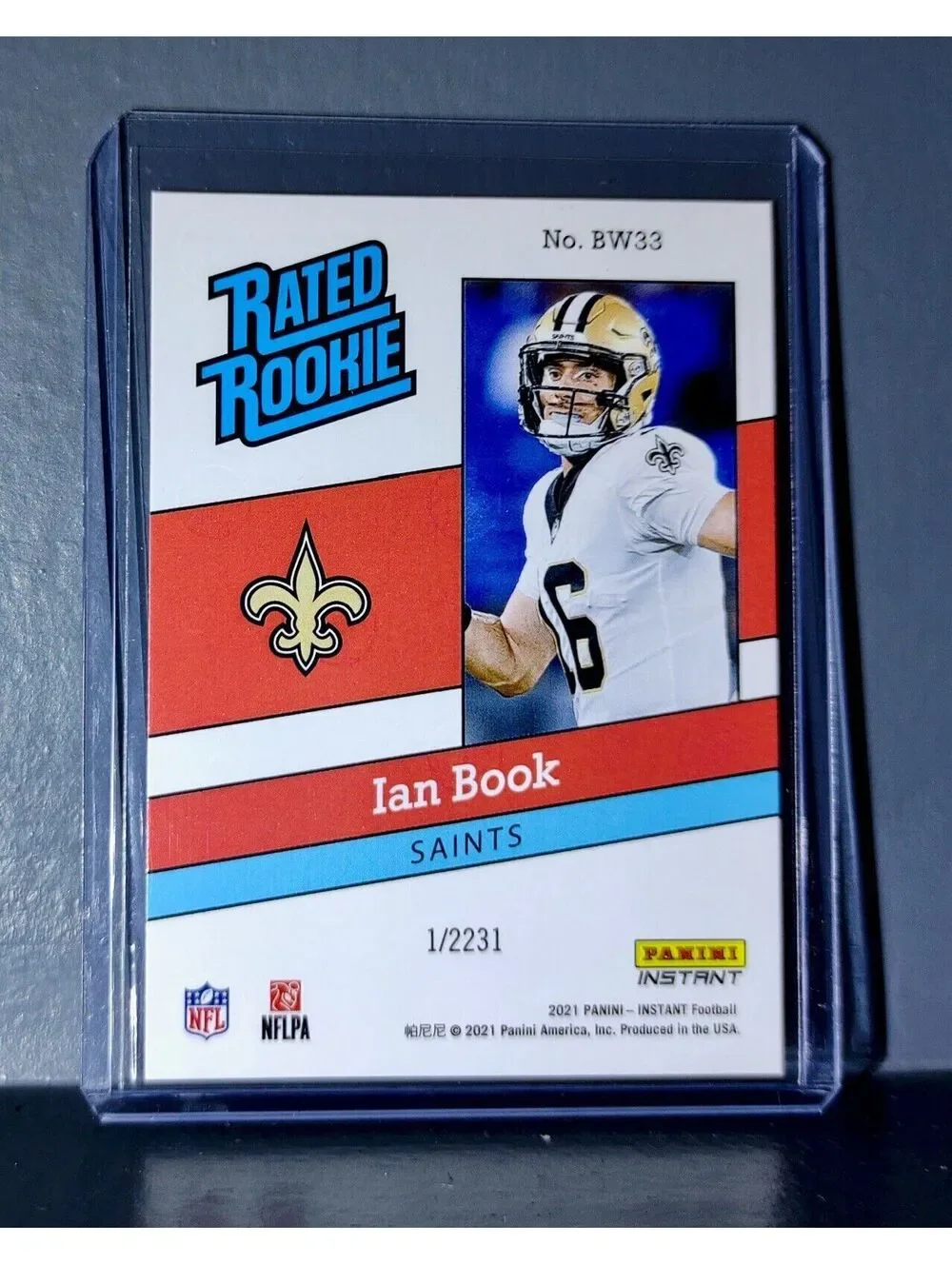 Ian Book 2021 Panini NFL Rated Rookie Retro #33 Rookie Card 1/2231